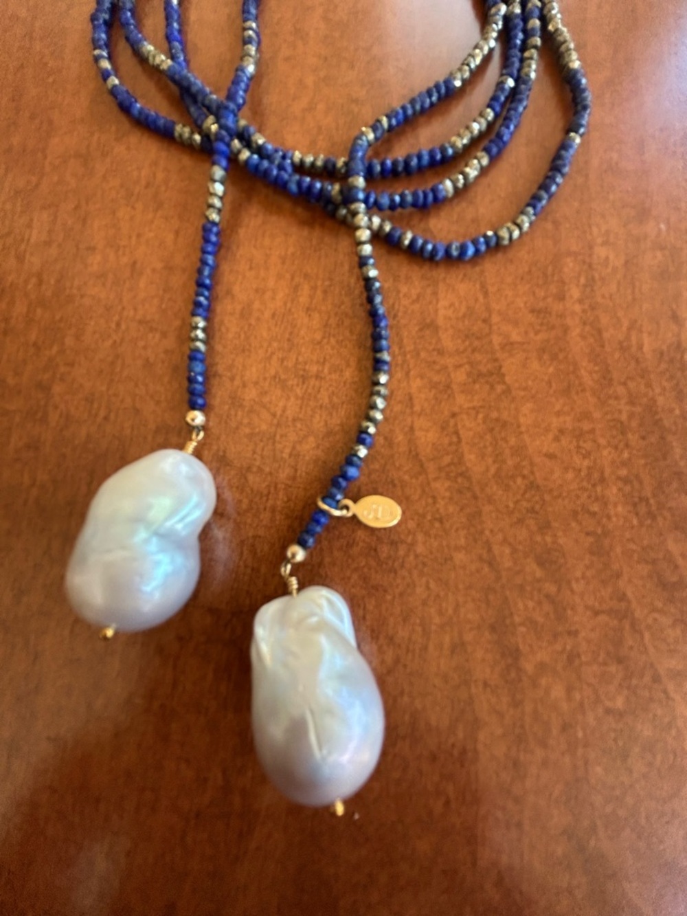 JOIE DIGIOVANNI LAPIS CLASSIC GEMSTONE LARIAT NECKLACE - Picture 3 of 6